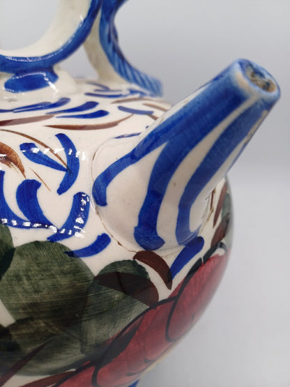 Gargoulette en Faïence Peinte à la Main – Décor Floral AR CONCEPT