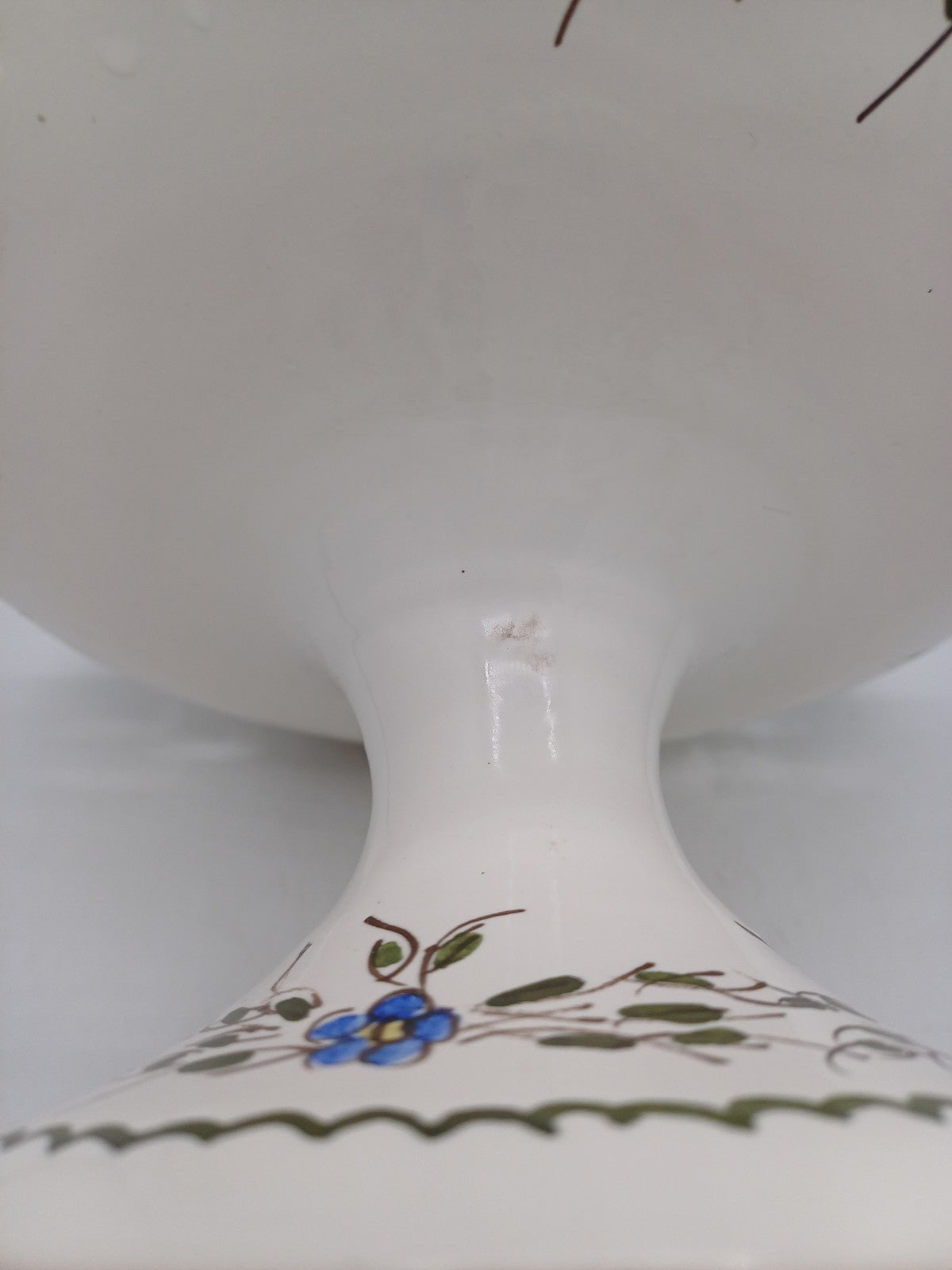 Compotier en Faïence Signé & Peint à la Main par Jean Paulet – XXème siècle AR CONCEPT