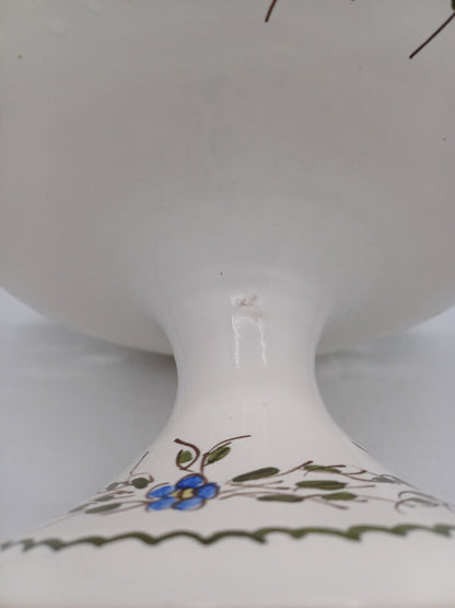 Compotier en Faïence Signé & Peint à la Main par Jean Paulet – XXème siècle AR CONCEPT