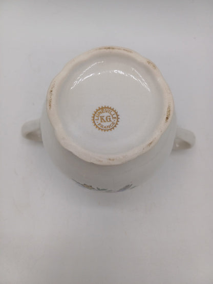 Service à café / thé – Porcelaine de Lunéville – Décor floral - Collection AR CONCEPT