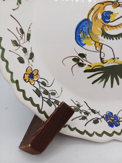 Assiette en Faïence Signée Jean Paulet – Peinte à la main – XXème siècle AR CONCEPT