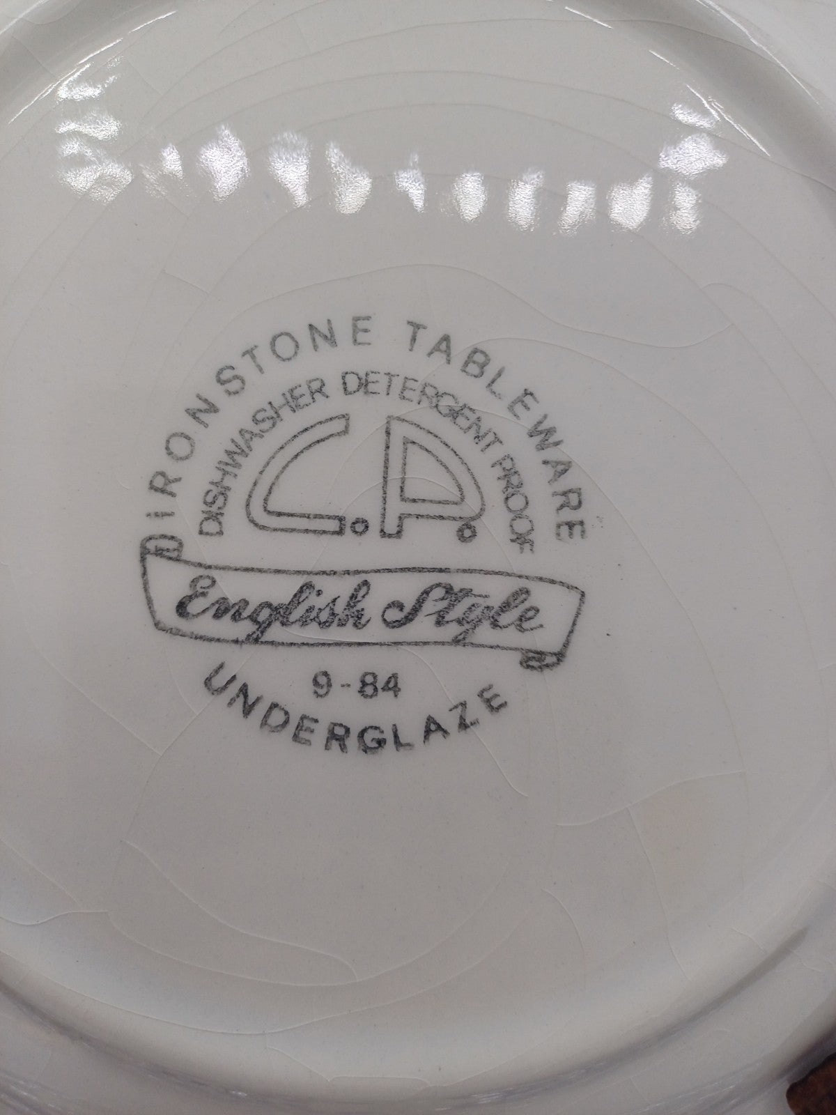 Lot de 2 Assiettes à Dessert – Ironstone Tableware, Décor Floral Bleu AR CONCEPT