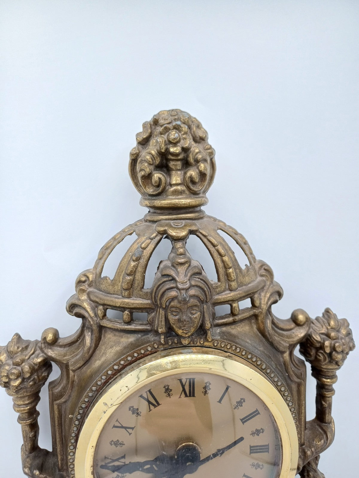 Horloge murale en laiton doré – Fonctionne à pile – Vintage AR CONCEPT