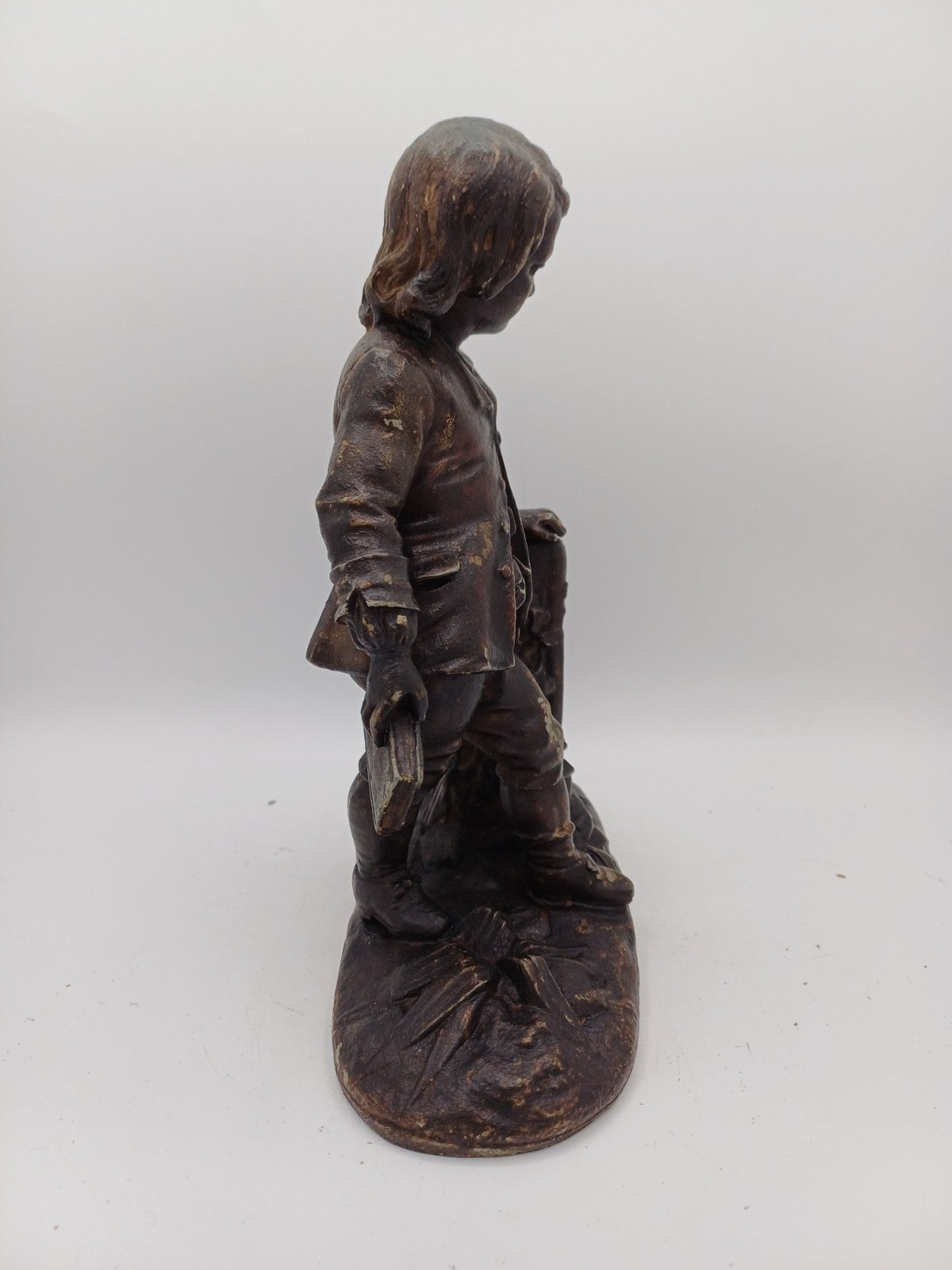 Statue en régule – “L’Écolier” - Vintage - Déco Intérieur