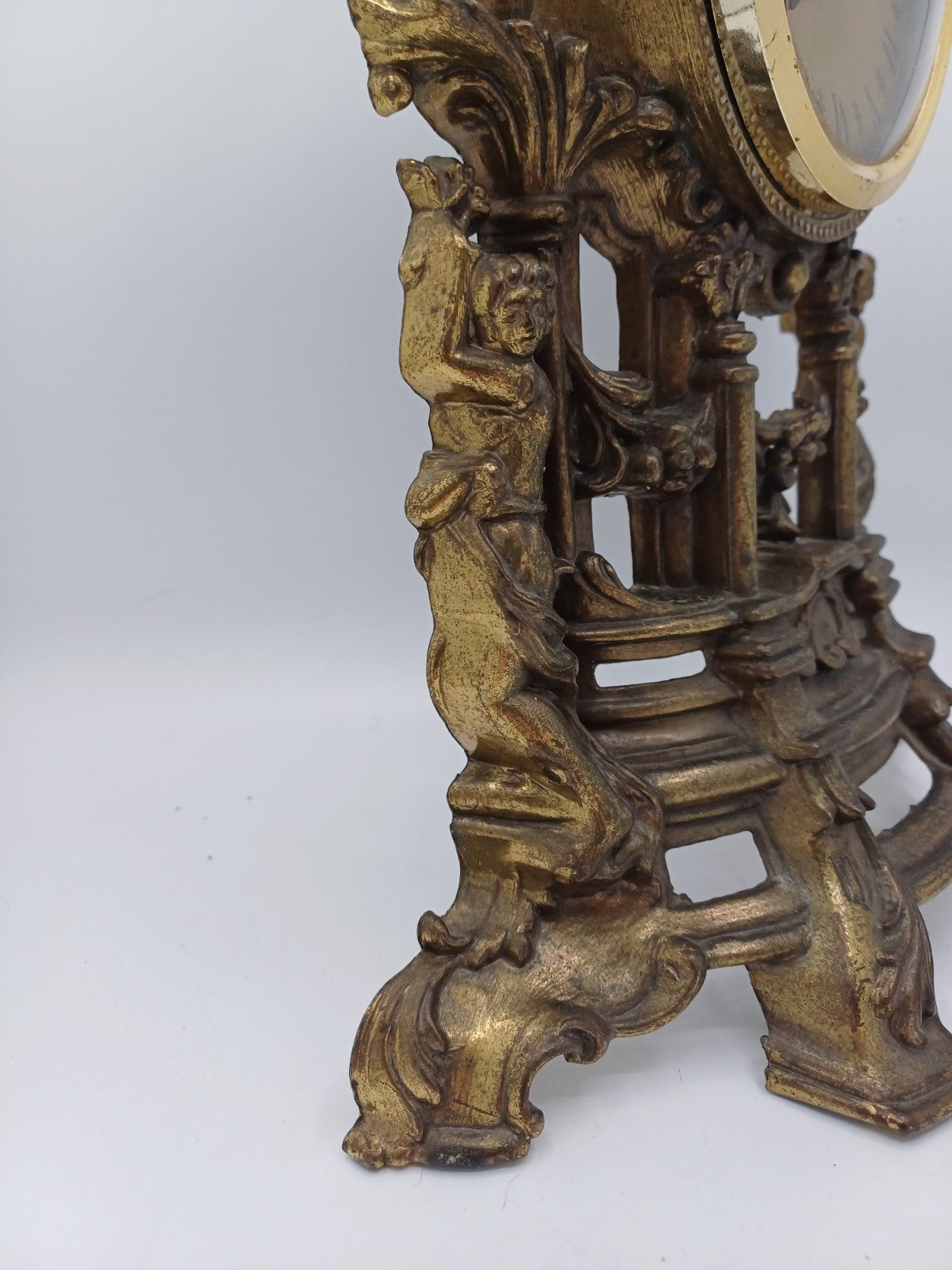 Horloge murale en laiton doré – Fonctionne à pile – Vintage AR CONCEPT