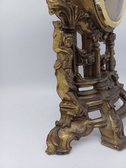 Horloge murale en laiton doré – Fonctionne à pile – Vintage AR CONCEPT