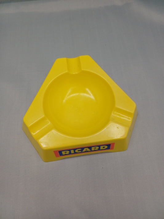 Cendrier en plastique Ricard – Jaune (P9 Mebel, Made in Italy) - Publicitaire
