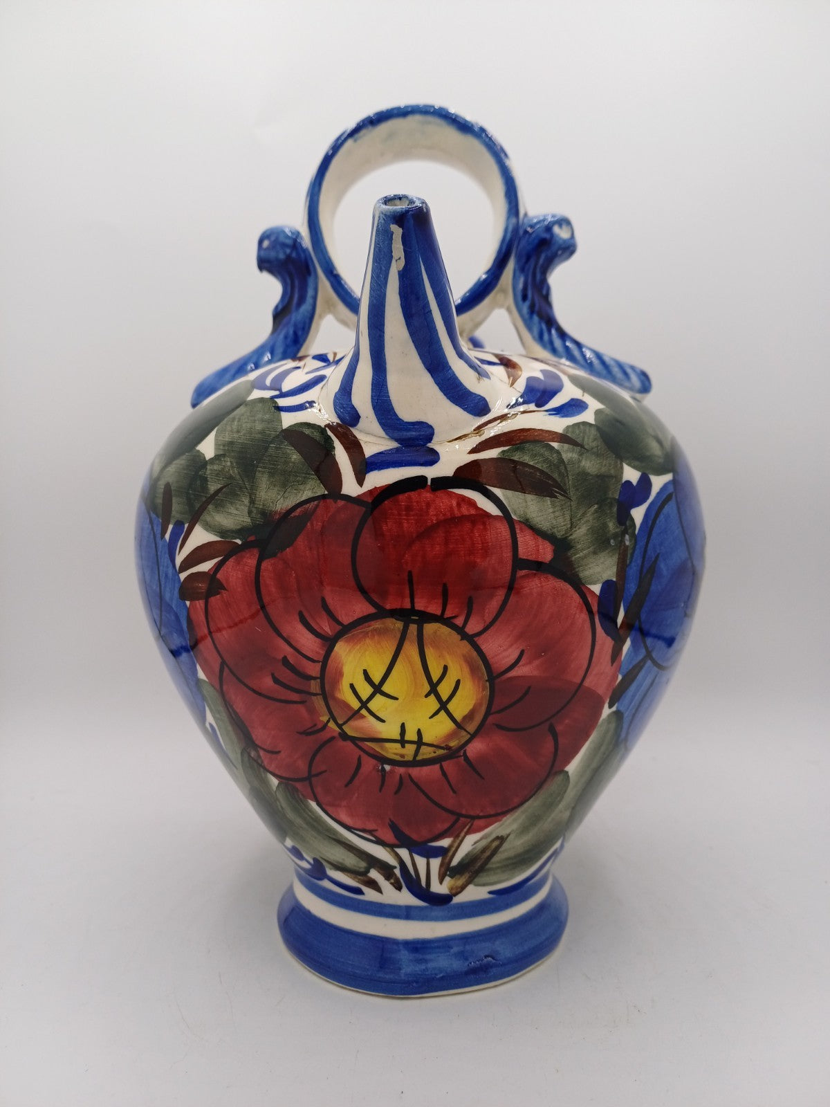 Gargoulette en Faïence Peinte à la Main – Décor Floral AR CONCEPT