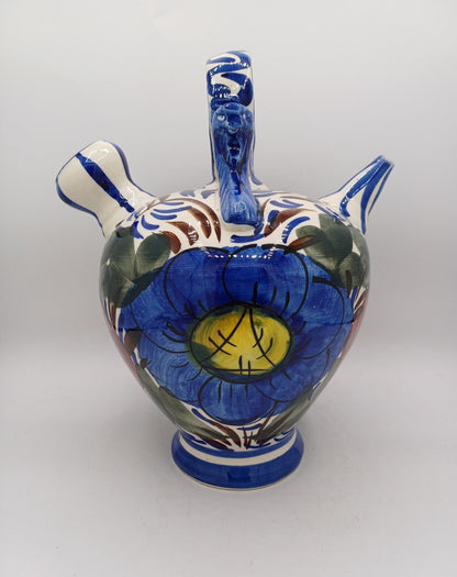 Gargoulette en Faïence Peinte à la Main – Décor Floral AR CONCEPT