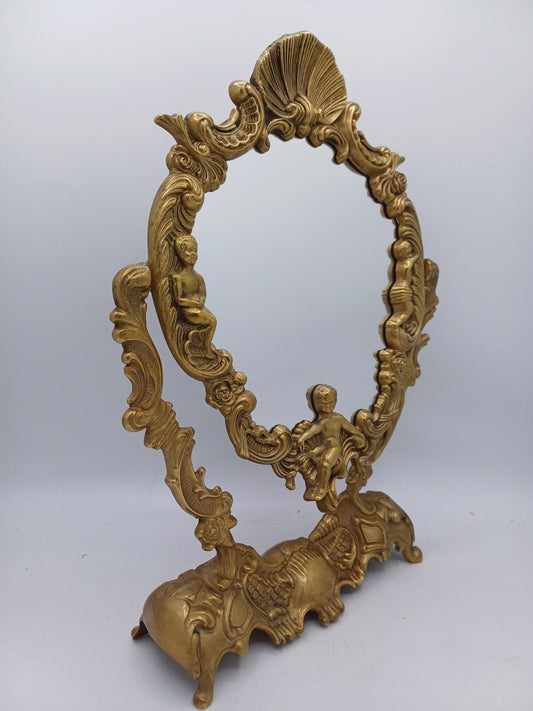 Miroir en Laiton Doré – Elégant et Décoratif - Vintage AR CONCEPT