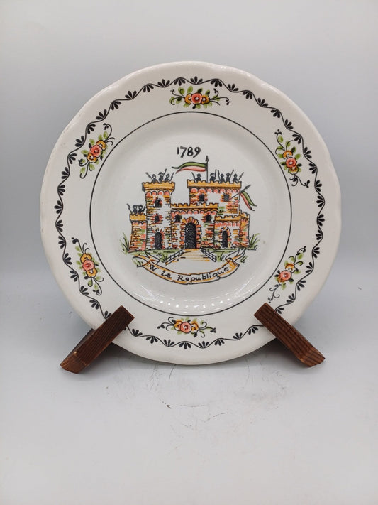 Lot de 2 assiettes commémoratives Révolution 1789 – Ironstone Tableware AR CONCEPT