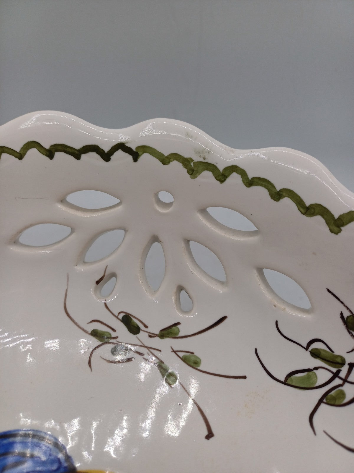 Compotier en Faïence Signé & Peint à la Main par Jean Paulet – XXème siècle AR CONCEPT