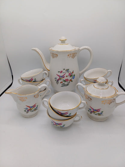 Service à café / thé – Porcelaine de Lunéville – Décor floral - Collection AR CONCEPT