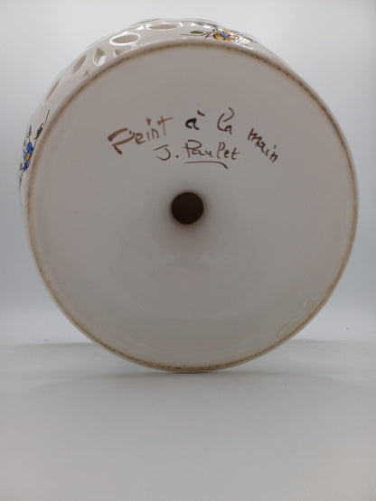 Compotier en Faïence Signé & Peint à la Main par Jean Paulet – XXème siècle AR CONCEPT