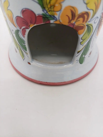 Brûleur d’Encens Ancien en Forme de Tisanière – Céramique Italienne Numérotée AR CONCEPT