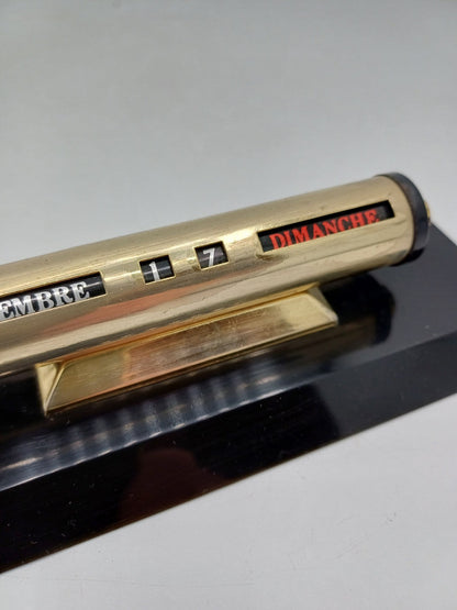 Calendrier perpétuel à rouleau doré – Vintage AR CONCEPT