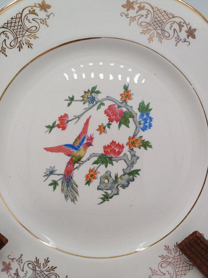 Lot de 12 assiettes à dessert – Porcelaine de Lunéville – Décor floral AR CONCEPT