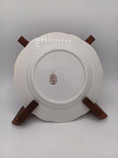 Lot de 12 assiettes à dessert – Porcelaine de Lunéville – Décor floral AR CONCEPT