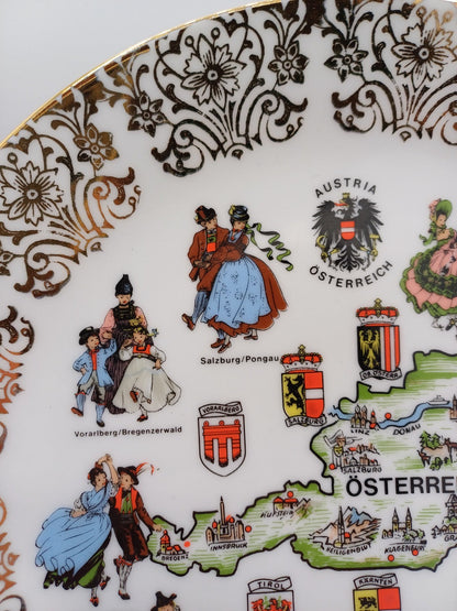 Assiette en Porcelaine – Collection Autriche Österreich AR CONCEPT