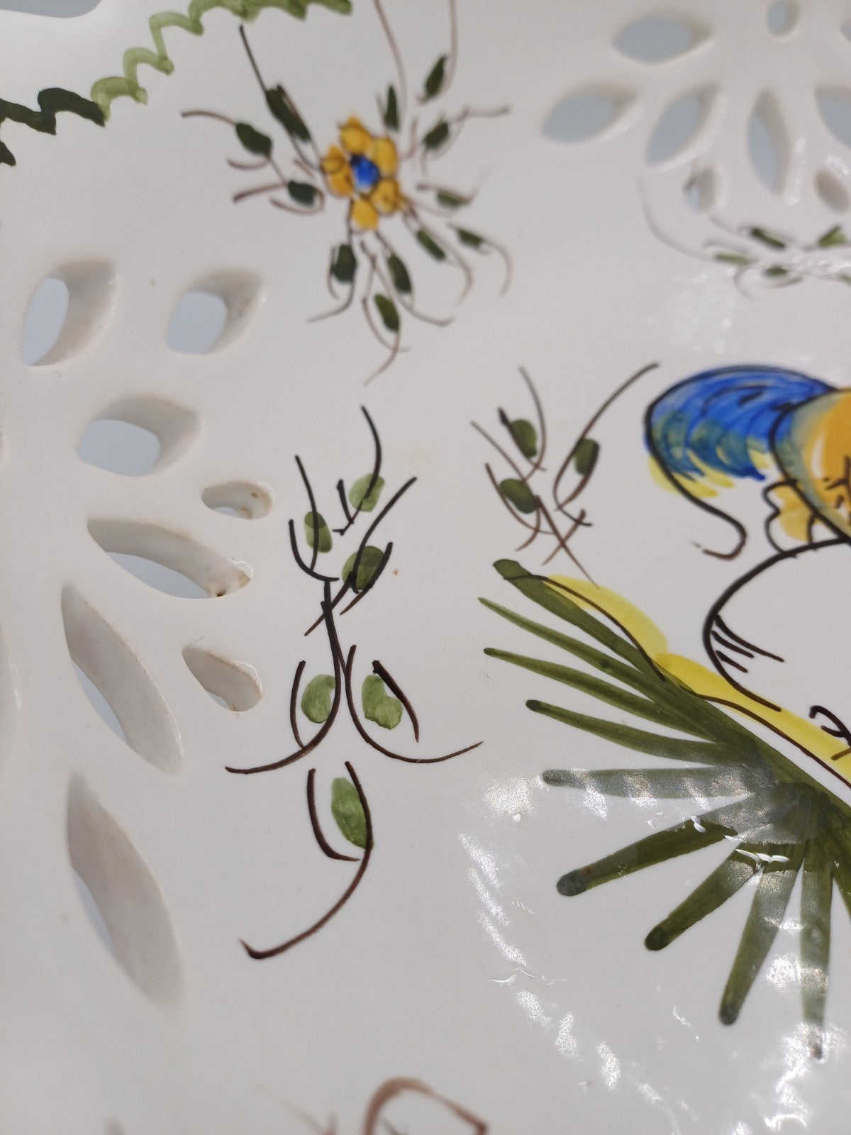 Compotier en Faïence Signé & Peint à la Main par Jean Paulet – XXème siècle AR CONCEPT