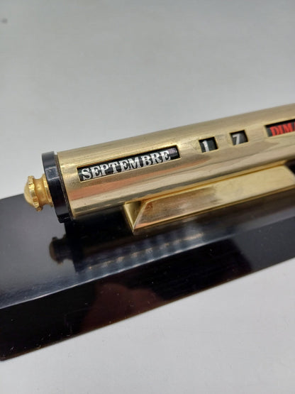 Calendrier perpétuel à rouleau doré – Vintage AR CONCEPT