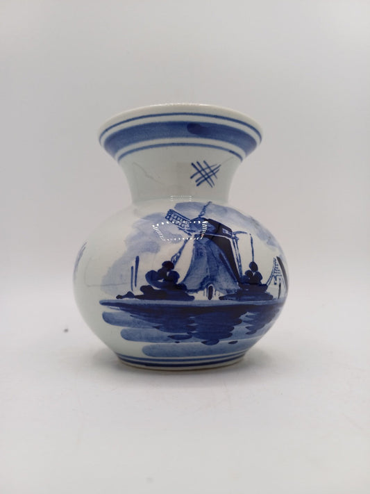 Petit Vase en Faïence de Delft – Décor Bleu Peint à la Main - Pays-Bas AR CONCEPT
