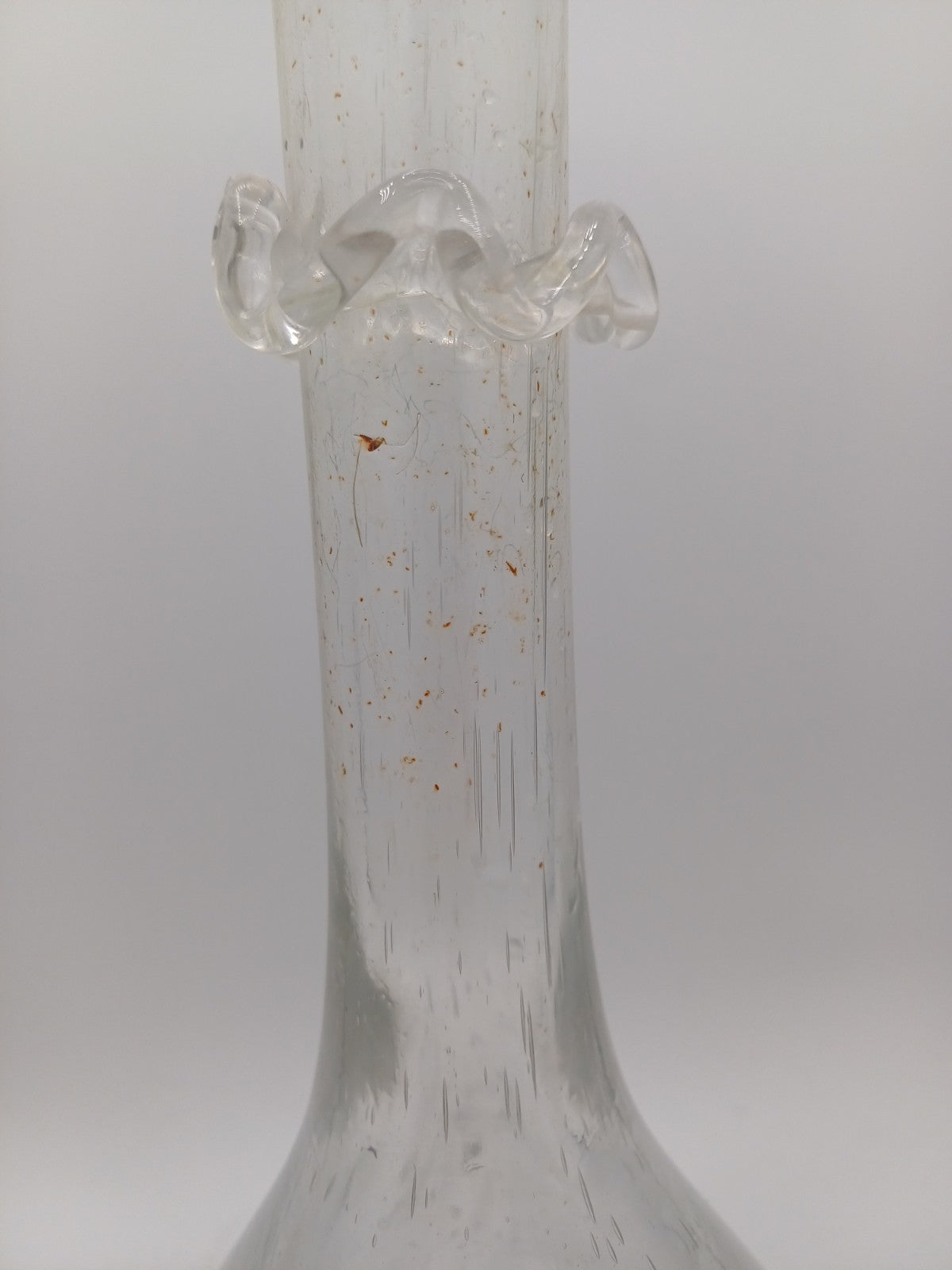 Ancien Vase en Verre Soufflé Bullé - Style Biot - Art de la Table - Décoration AR CONCEPT