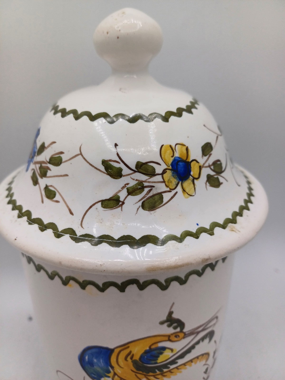 Lot de 3 pots en faïence signés Jean Paulet – XXème siècle - Peint à la Main AR CONCEPT