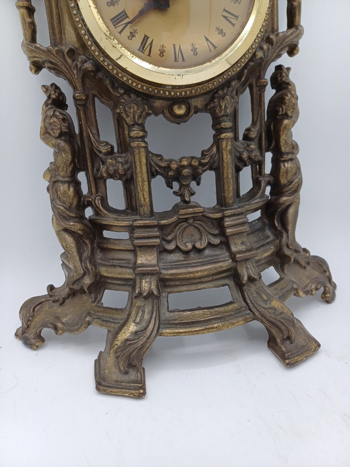 Horloge murale en laiton doré – Fonctionne à pile – Vintage AR CONCEPT