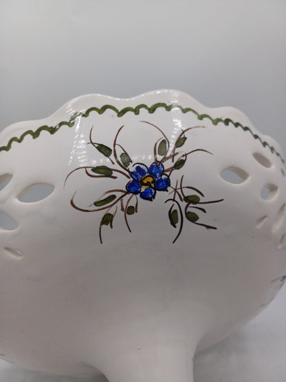 Compotier en Faïence Signé & Peint à la Main par Jean Paulet – XXème siècle AR CONCEPT