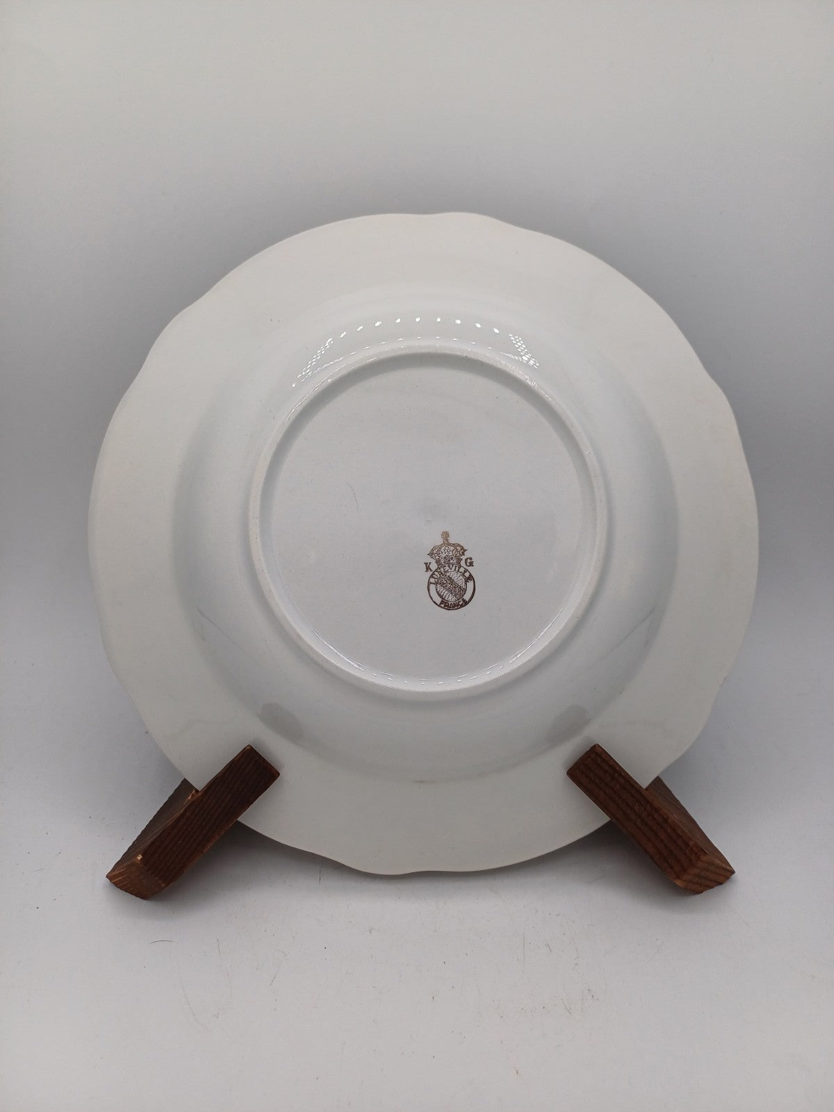 Lot de 12 assiettes creuses – Porcelaine de Lunéville – Décor floral AR CONCEPT