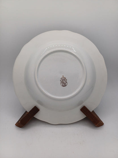 Lot de 12 assiettes creuses – Porcelaine de Lunéville – Décor floral AR CONCEPT