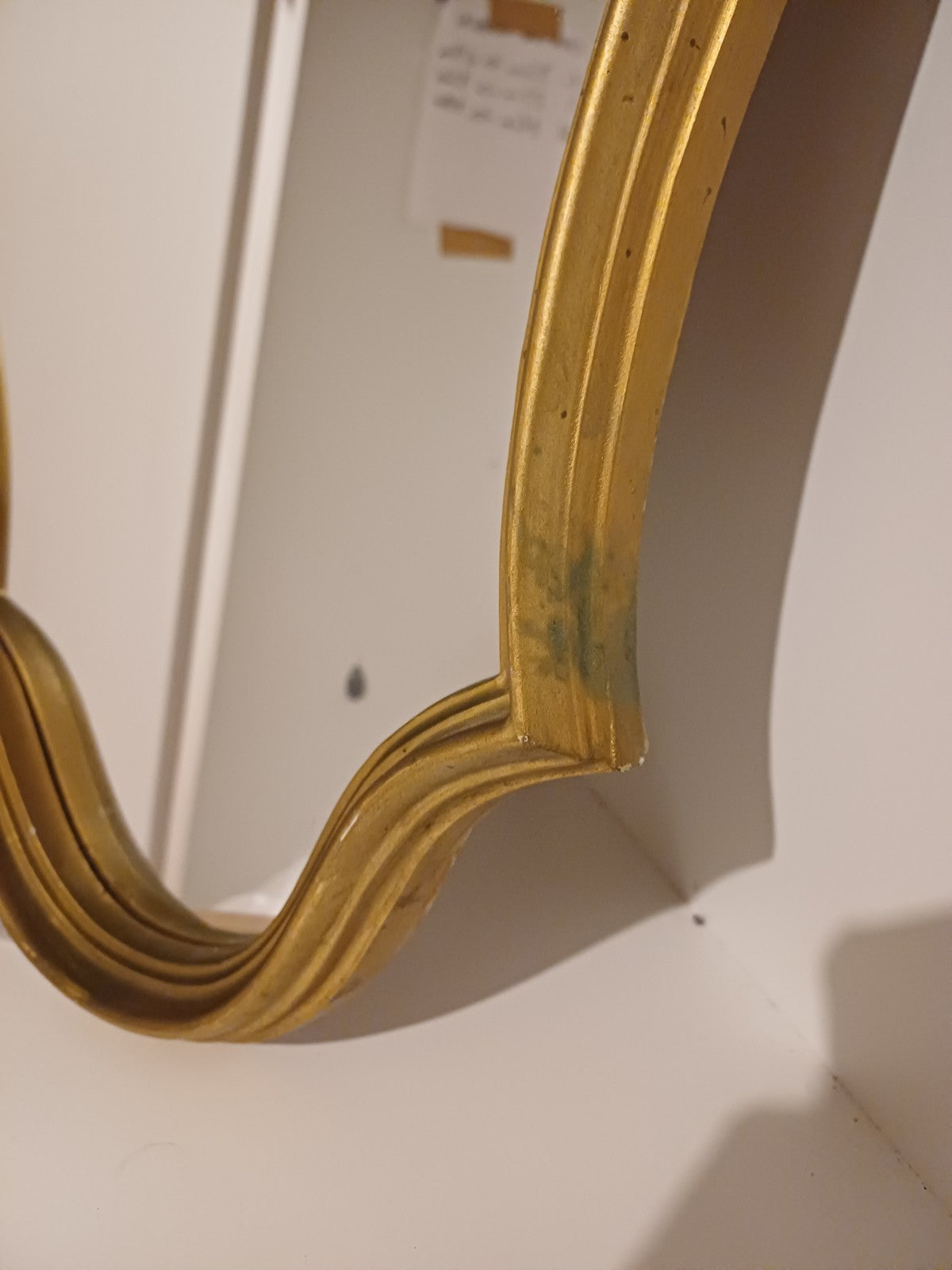 Miroir Doré Baroque - H : 58,5cm / L : 38cm - Bon état - Ancien