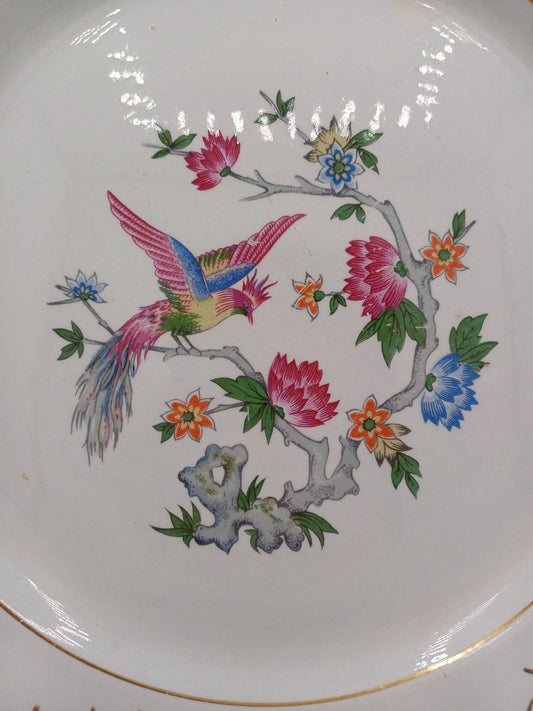 Plat en porcelaine – Décor floral – Lunéville, France - Collection AR CONCEPT