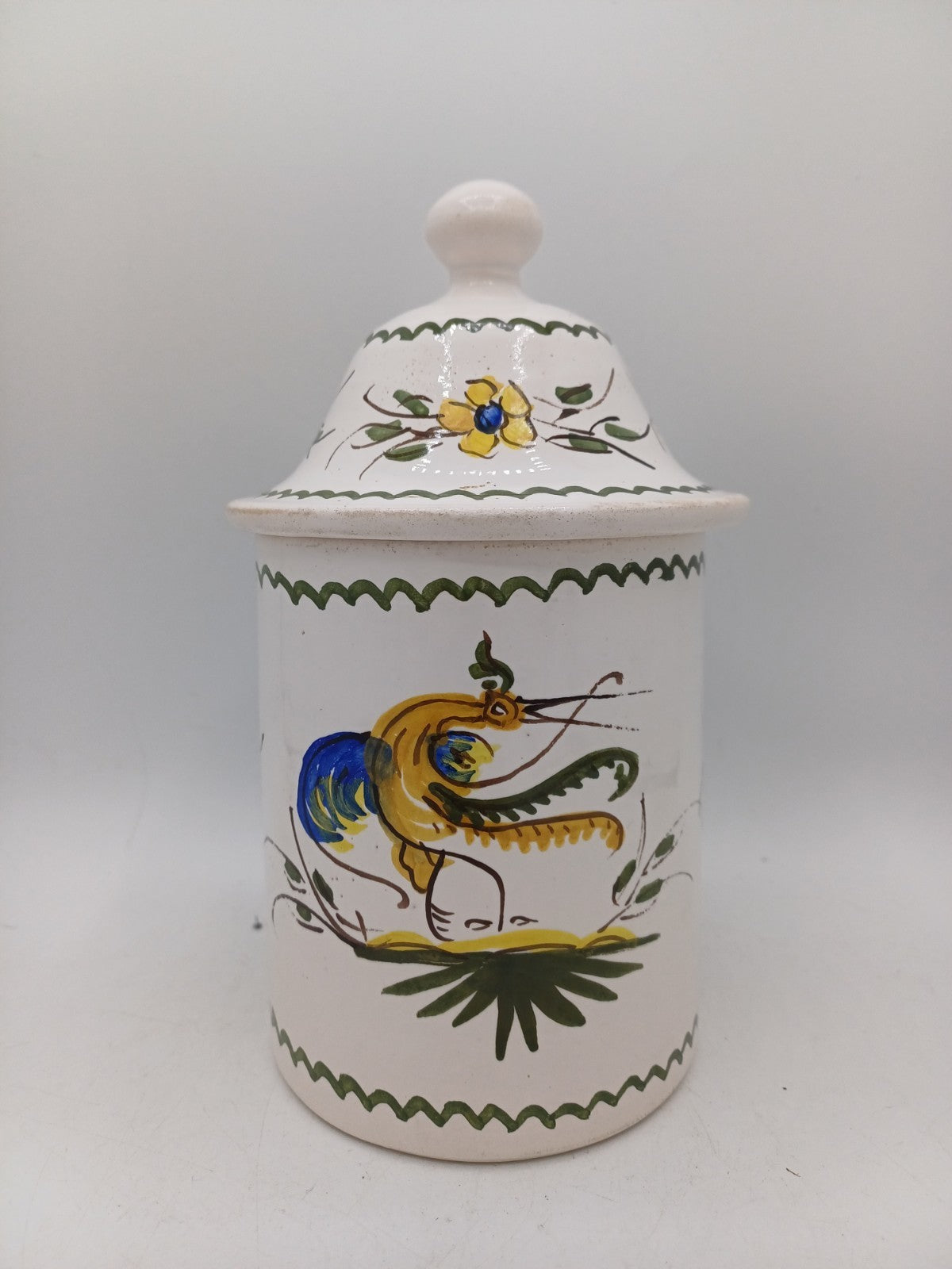 Lot de 3 pots en faïence signés Jean Paulet – XXème siècle - Peint à la Main AR CONCEPT