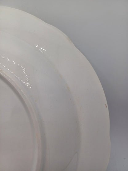 Grand plat creux en porcelaine – Décor floral – Lunéville, France AR CONCEPT