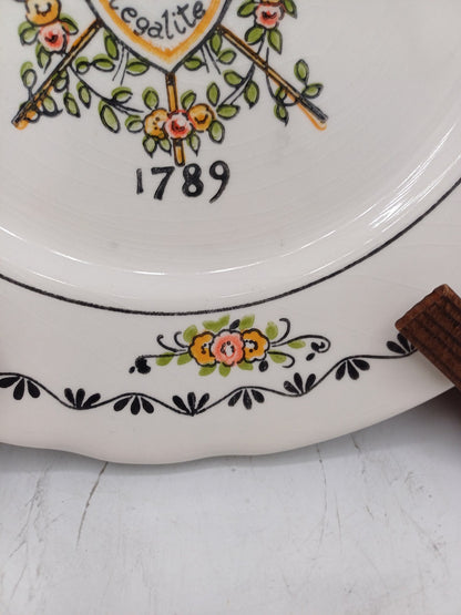 Lot de 2 assiettes commémoratives Révolution 1789 – Ironstone Tableware AR CONCEPT