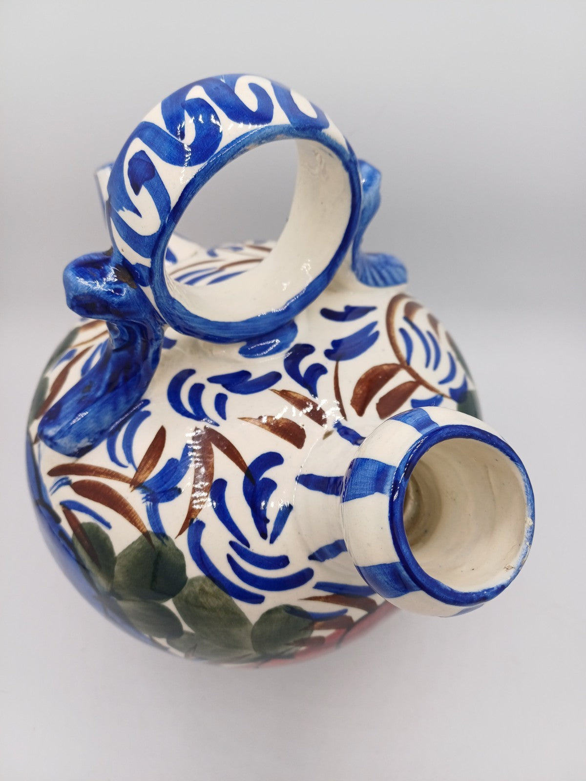 Gargoulette en Faïence Peinte à la Main – Décor Floral AR CONCEPT