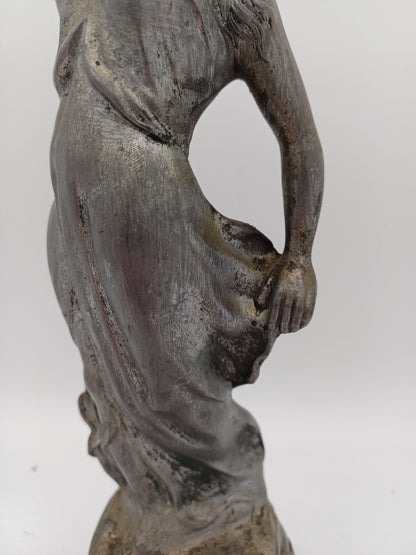 Statuette en régule argenté signée Rucho – "Marika" - Vintage - Déco Intérieur