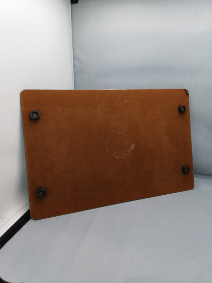 Plateau en verre biseauté torsadé