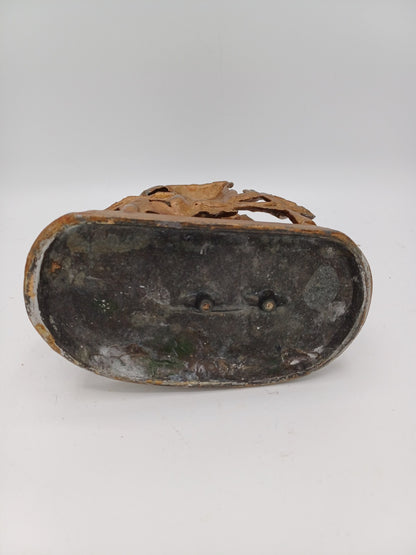 Statuette en régule doré – La femme aux champs - Vintage - Déco