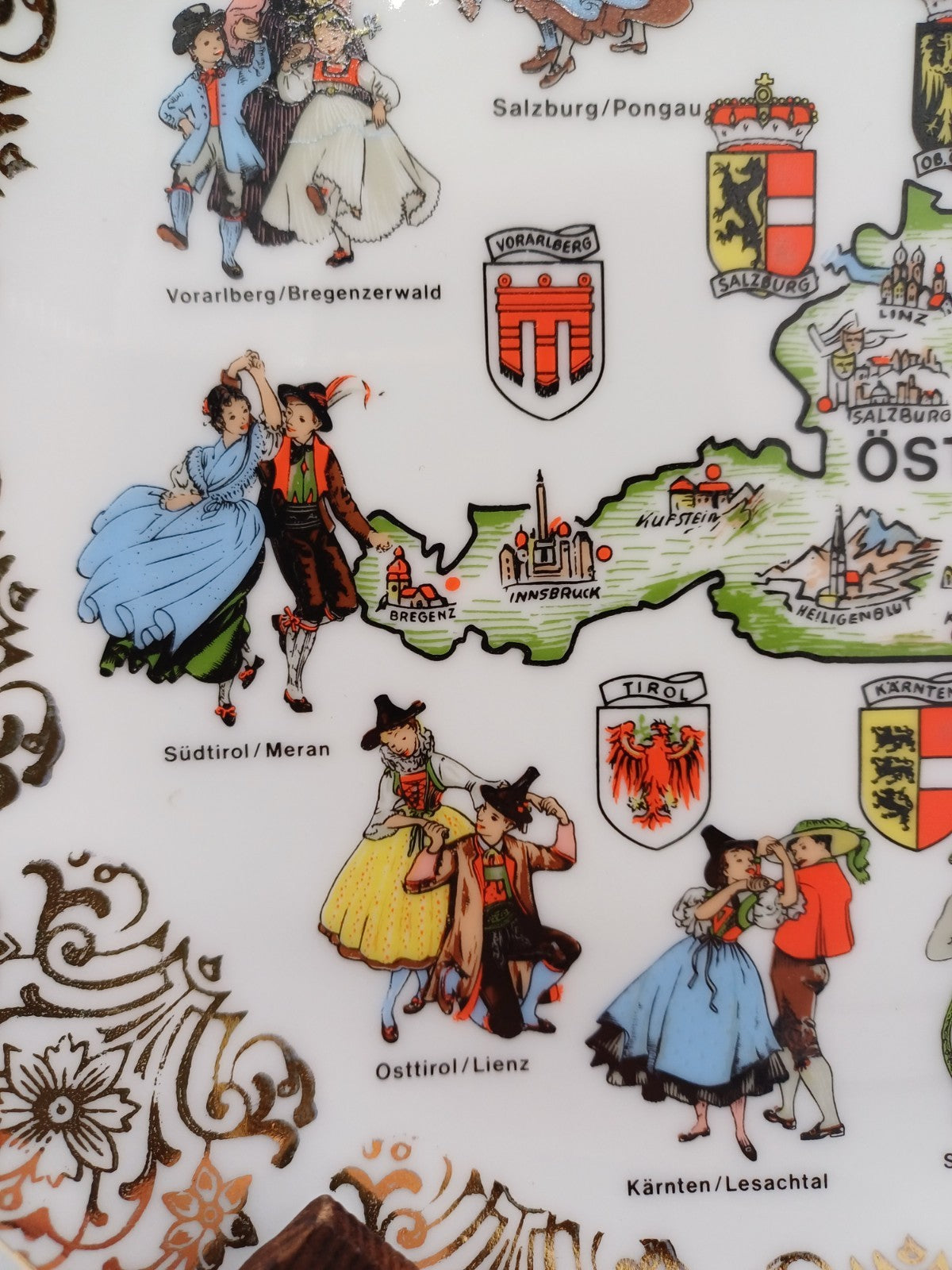 Assiette en Porcelaine – Collection Autriche Österreich AR CONCEPT