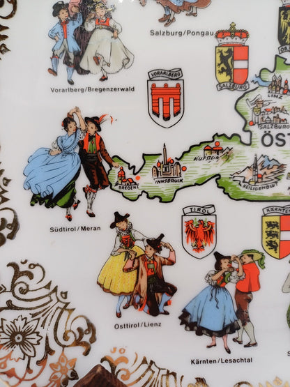 Assiette en Porcelaine – Collection Autriche Österreich AR CONCEPT