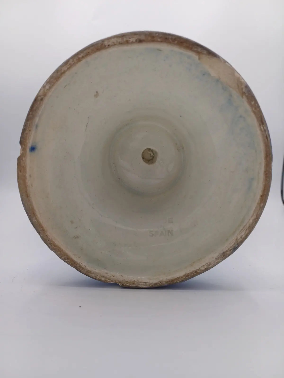 Grand Vase / Potiche à Décor Floral Bleu – Fabriqué en Espagne AR CONCEPT