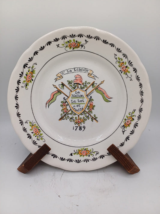 Lot de 2 assiettes commémoratives Révolution 1789 – Ironstone Tableware AR CONCEPT