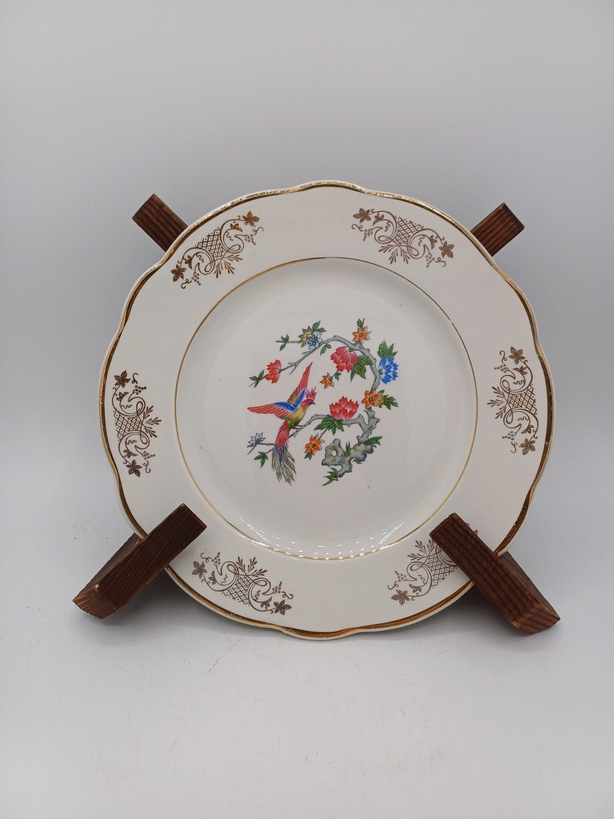 Lot de 12 assiettes à dessert – Porcelaine de Lunéville – Décor floral AR CONCEPT