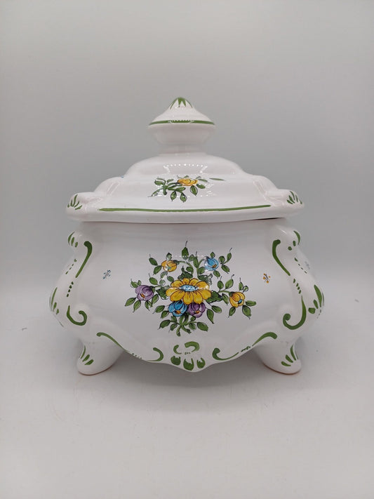 Bonbonnière en Faïence – Faïencerie Dellerie à Moustier - Très bon état AR CONCEPT