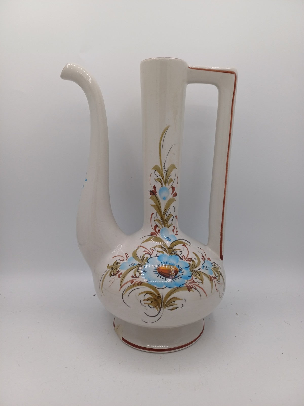Aiguière en céramique numérotée – XXème siècle - Décor Floral AR CONCEPT