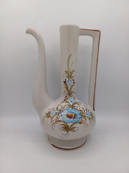 Aiguière en céramique numérotée – XXème siècle - Décor Floral AR CONCEPT