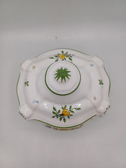 Bonbonnière en Faïence – Faïencerie Dellerie à Moustier - Très bon état AR CONCEPT